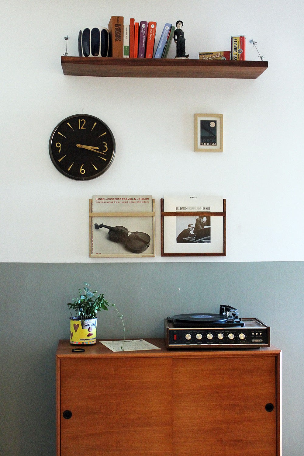 Cornice Porta Vinili LP da Parete in Legno | Espositore Design | Bixdesign