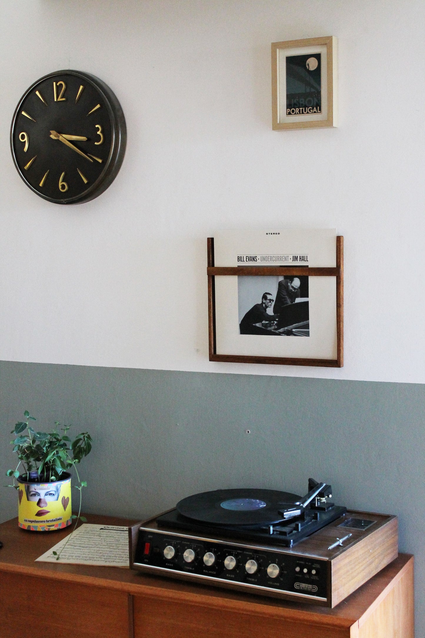 Cornice Porta Vinili LP da Parete in Legno | Espositore Design | Bixdesign