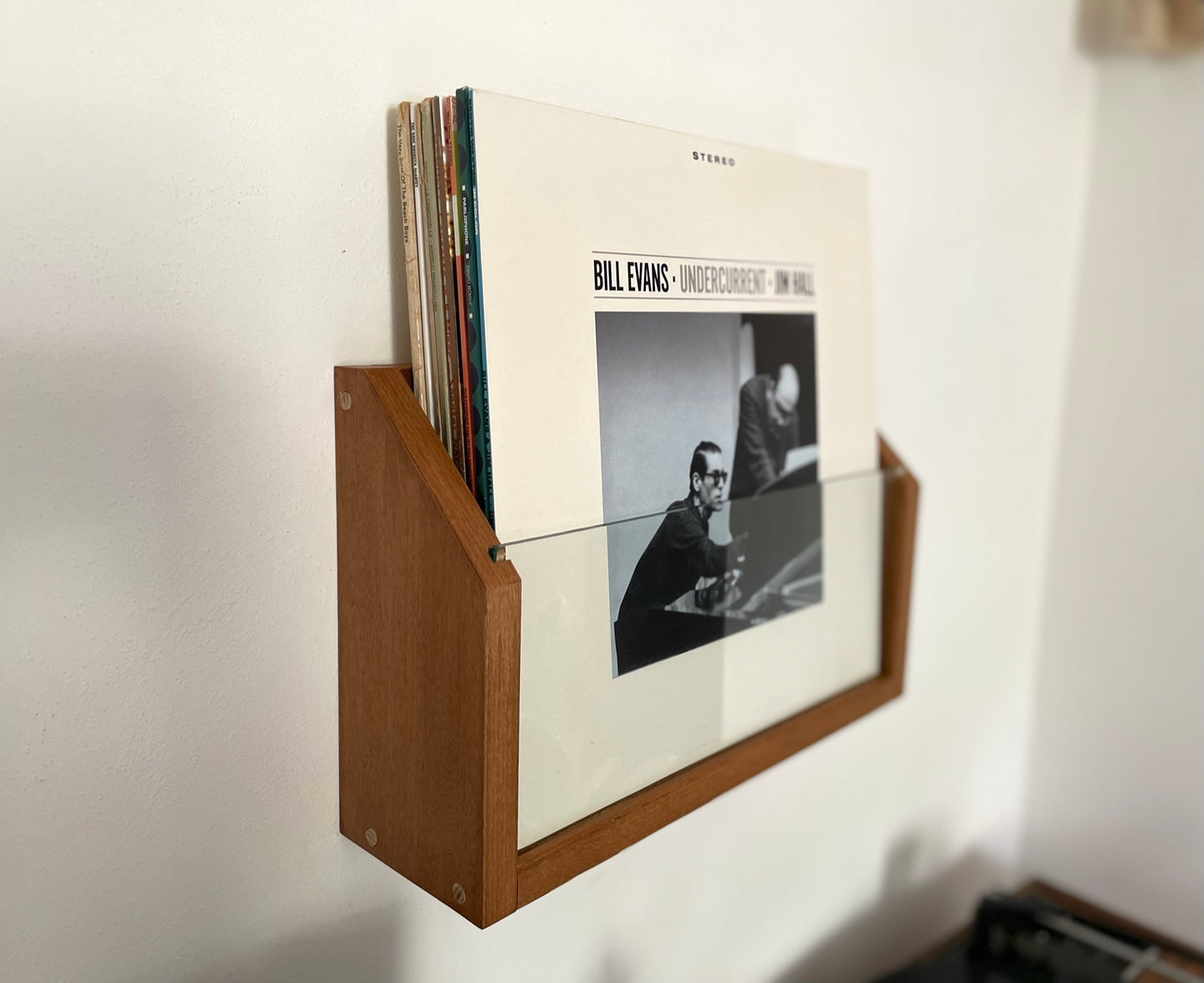 Vinyl Vault | Wall Mount Vinyl Record Holder LP | Italian Design Storage | Bixdesign
