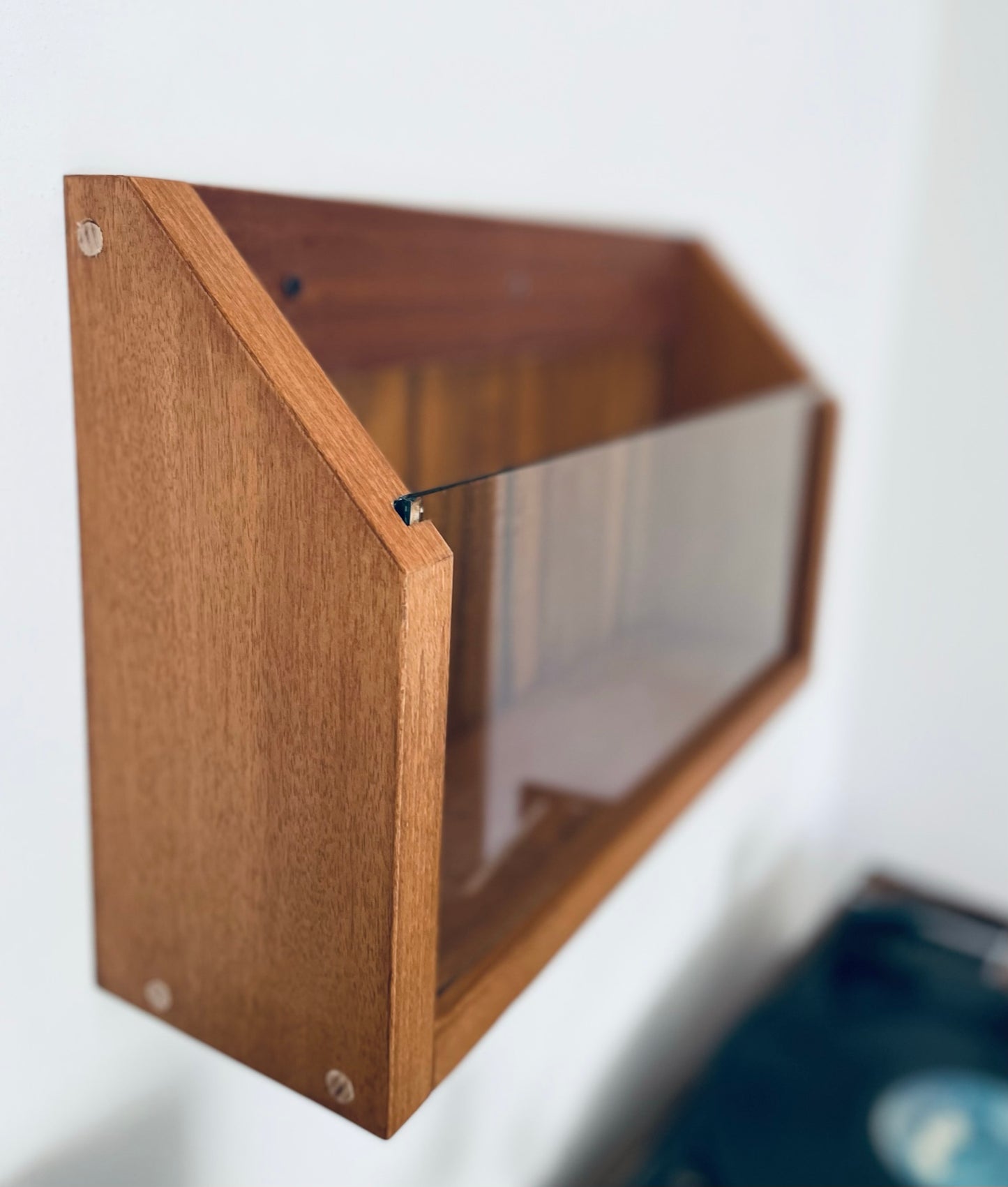 Vinyl Vault | Wall Mount Vinyl Record Holder LP | Italian Design Storage | Bixdesign
