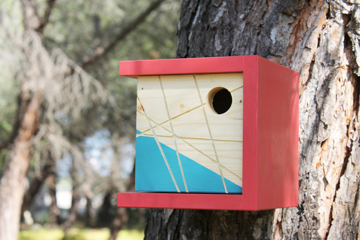 KU-BIRD RED Casa nidificazione per uccellini