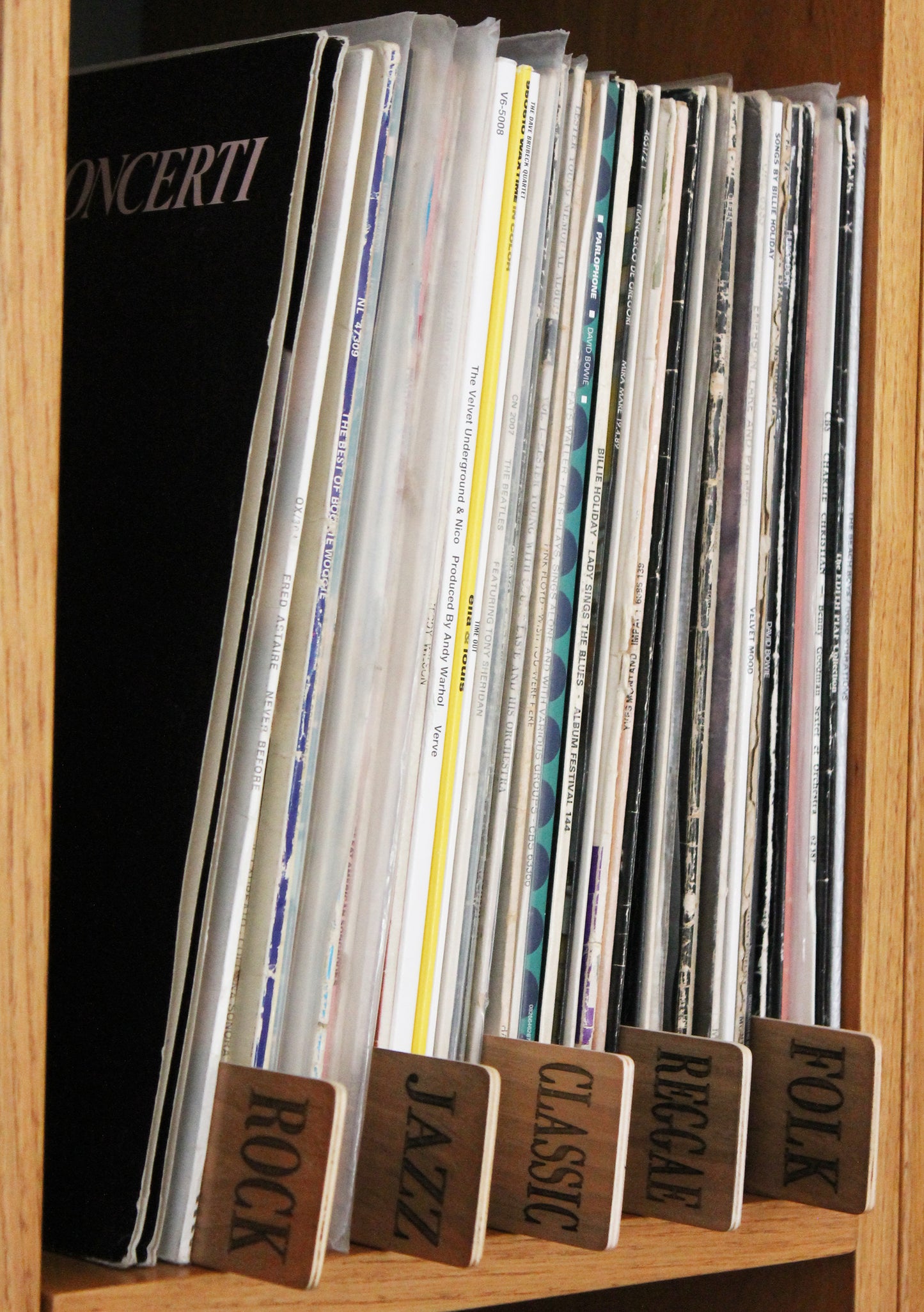 Divisori in Legno per Dischi Vinile | Organizzazione Collezione LP | Bixdesign