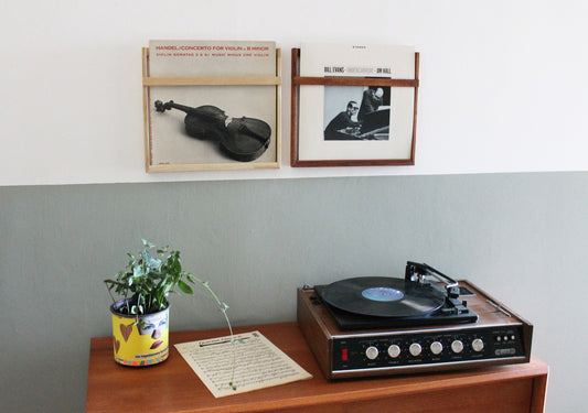 Cornice Porta Vinili LP da Parete in Legno | Espositore Design | Bixdesign