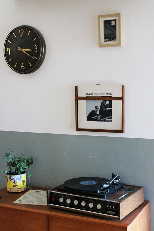 Cornice Porta Vinili LP da Parete in Legno | Espositore Design | Bixdesign