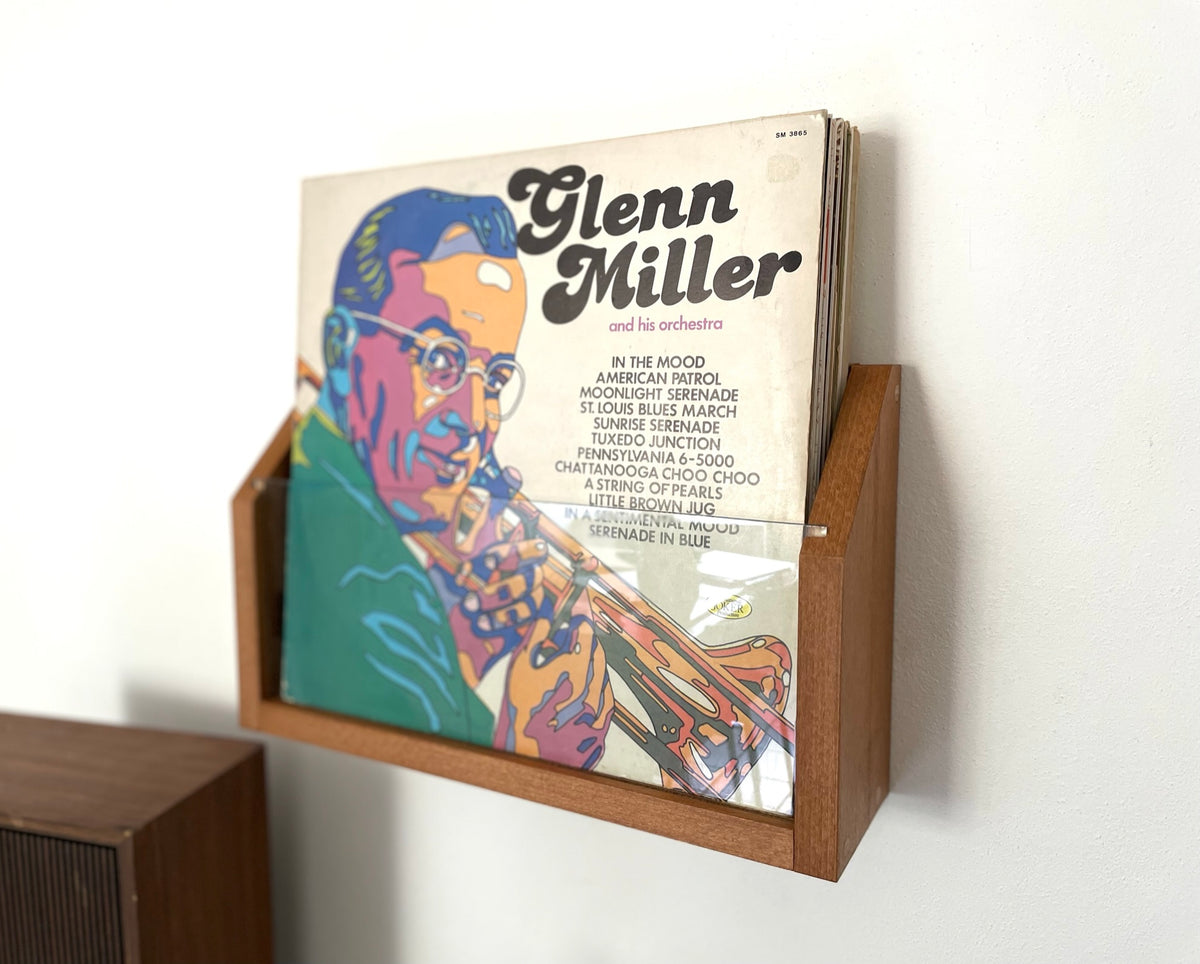 Vinyl Vault | Wall Mount Vinyl Record Holder LP | Italian Design Storage | Bixdesign