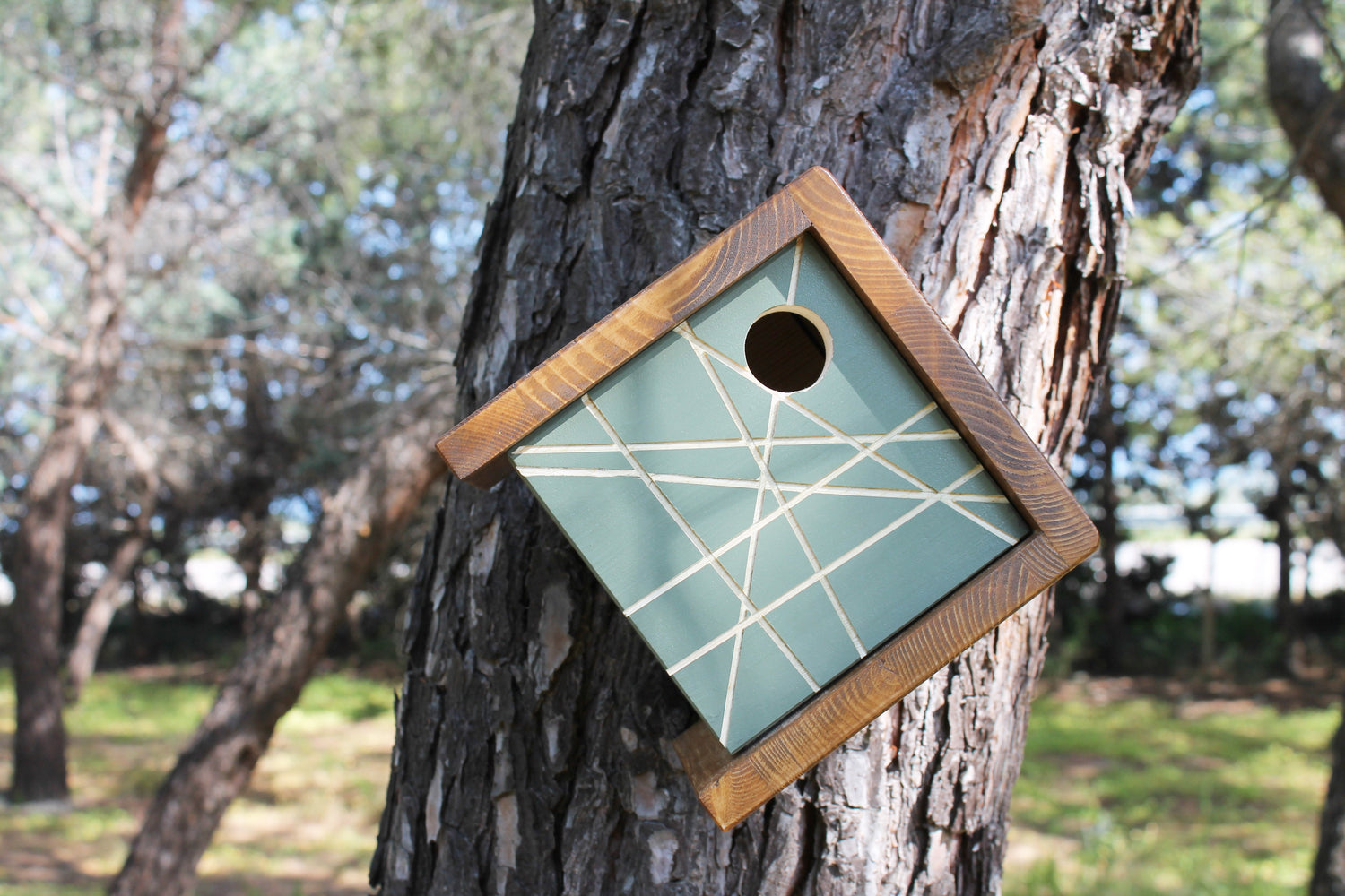 Casetta per uccelli. Mangiatoia per uccelli Casetta di nidificazione per uccelli. Birdhouse. KU-BIRD