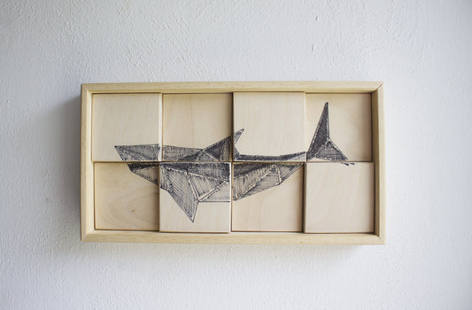 SHARK. Wood decor panel