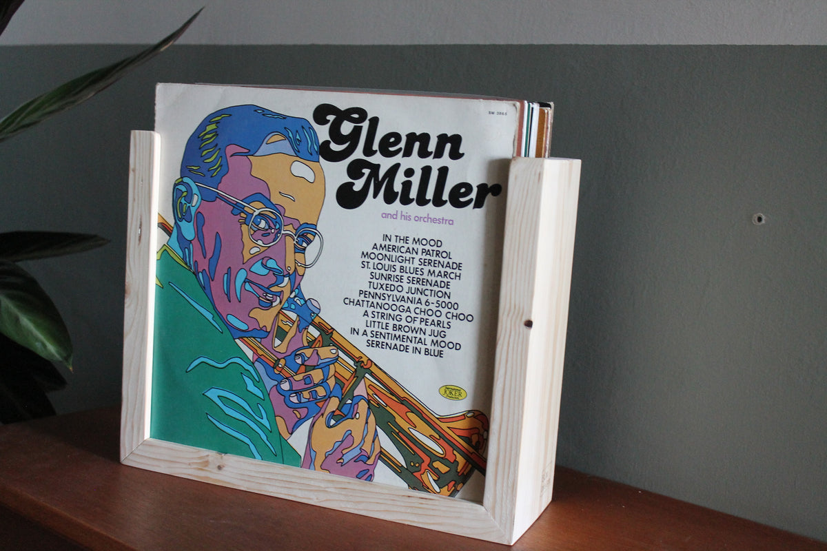 Wooden Wall Mount Vinyl LP Holder | 20 Records Capacity | Bixdesign