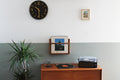 Scaffale Organizer Porta Vinili LP da Parete | Legno Noce Anni 50 | Bixdesign