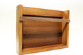 Scaffale Organizer Porta Vinili LP da Parete | Legno Noce Anni 50 | Bixdesign
