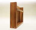 Scaffale Organizer Porta Vinili LP da Parete | Legno Noce Anni 50 | Bixdesign