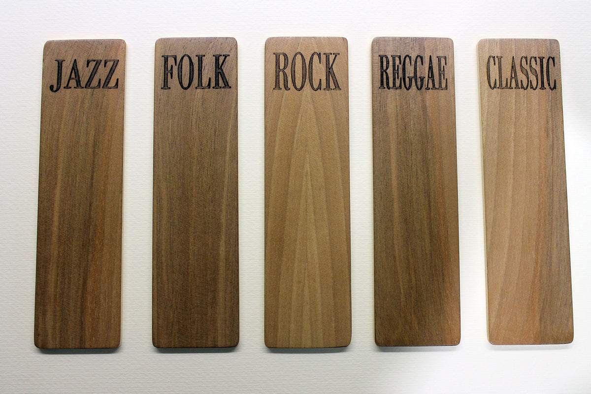 Wooden Vinyl Record Dividers | LP Collection Organization | Bixdesign