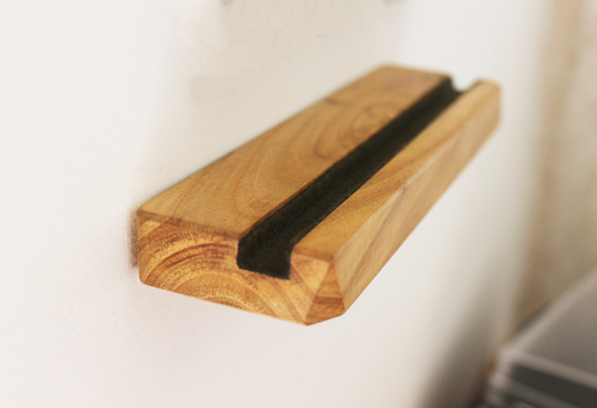 Wall Mount Vinyl LP Display Big Size | Chestnut Wood | Bixdesign