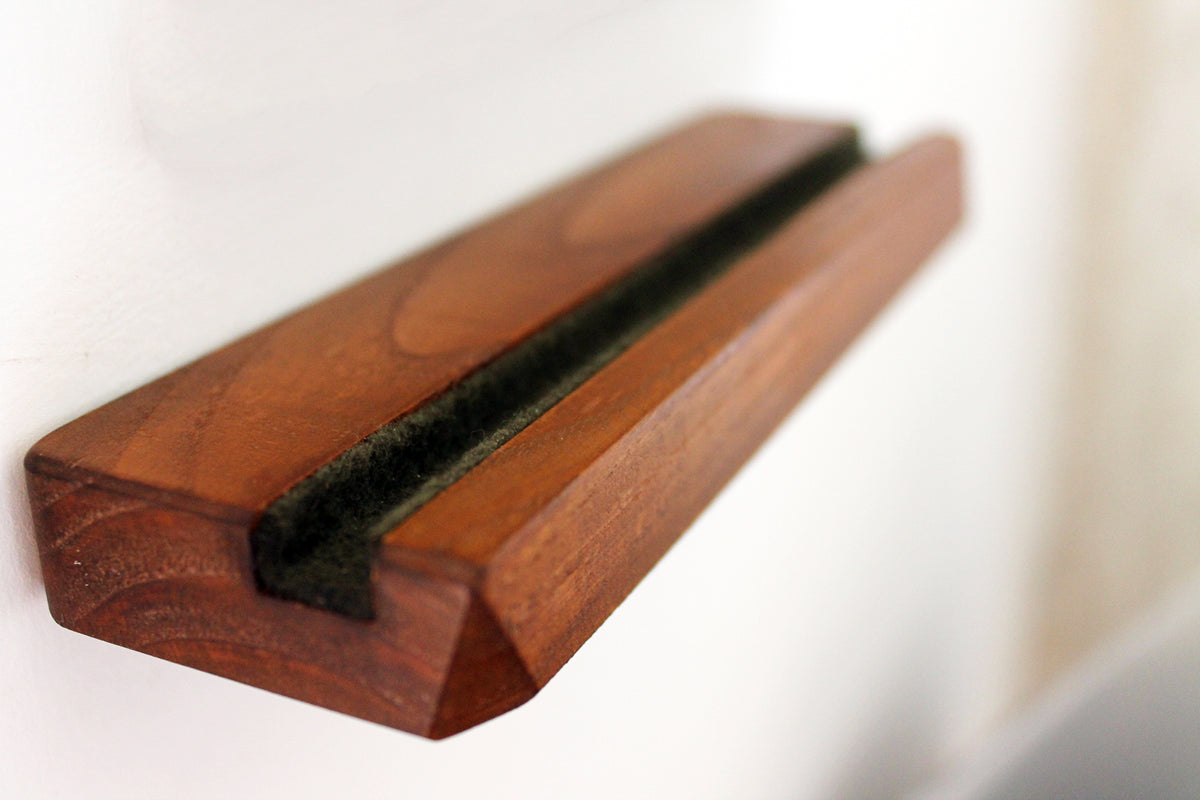 Wall Mount Vinyl LP Display Big Size | Chestnut Wood | Bixdesign