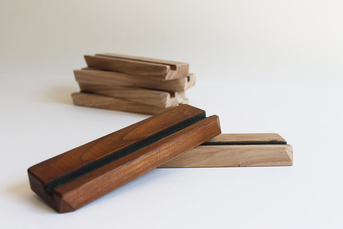 Wall Mount Vinyl LP Display Big Size | Chestnut Wood | Bixdesign