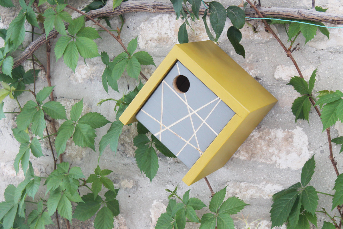 KU-BIRD YELLOW Casa nidificazione per uccellini