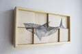 SHARK. Disegno su legno
